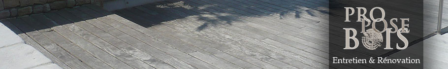 Dégrisage terrasse bois ipé, teck, cumaru